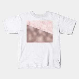 Westchester rose gold marble Kids T-Shirt